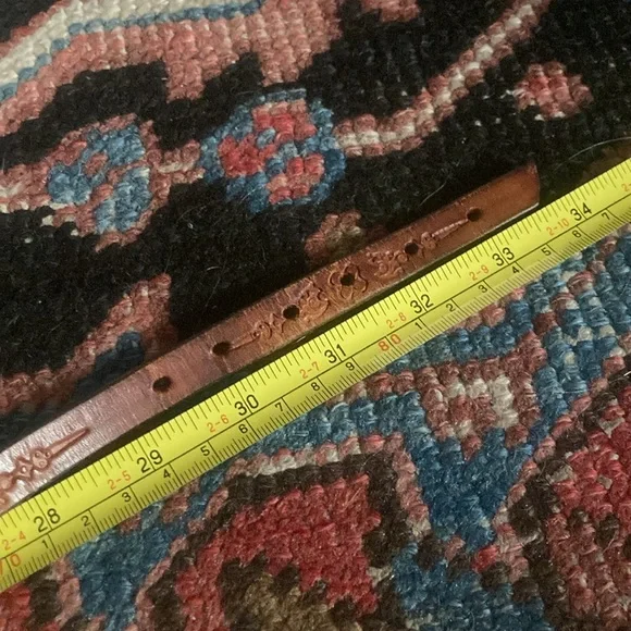 Cute vintage leather skinny belt - Picture 4 of 4